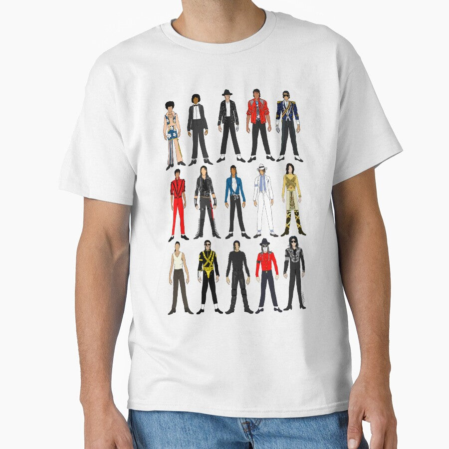 Outfits of King Jackson Pop Music Fashion by NOTSNIW ART