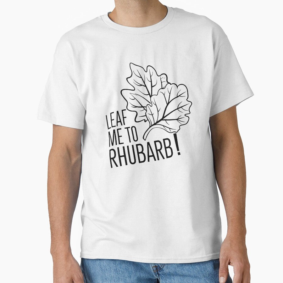 Rhubarb Leaves: A Close-Up Look in Black by SplashTastic