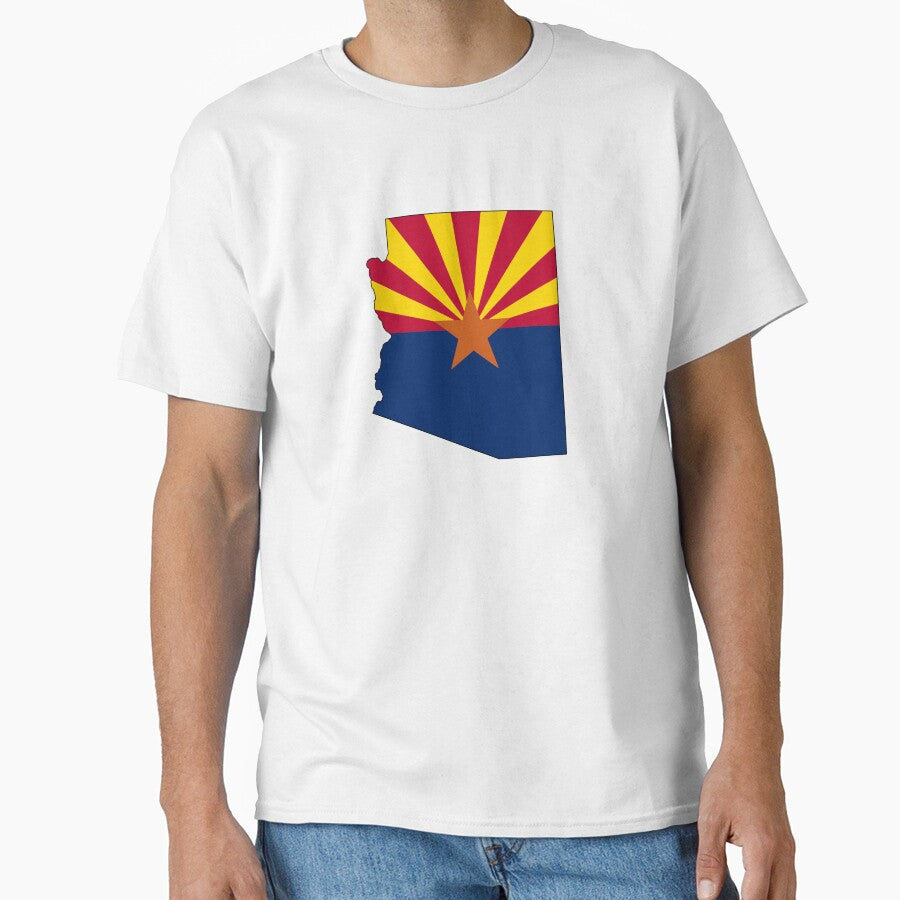 Arizona with State Flag by pbportfolio