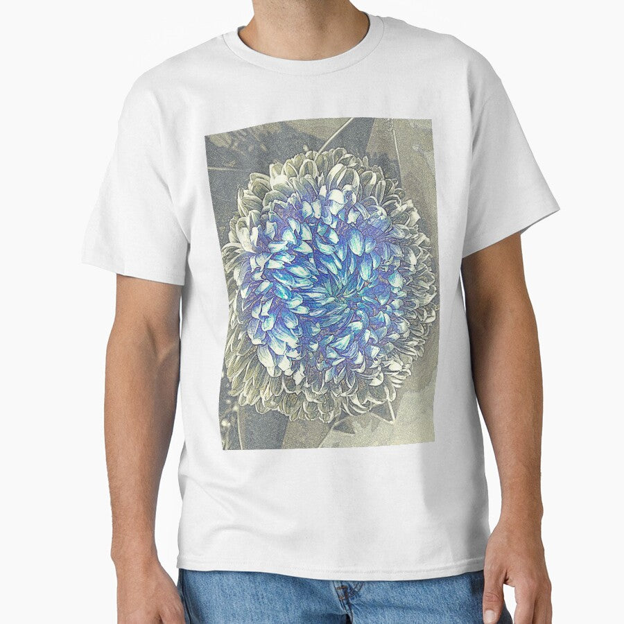 VINTAGE BLUE & GREY FLORAL by Opalbluerose