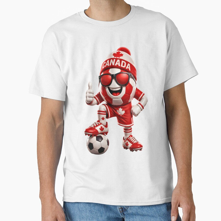 Canada Soccer Mascot Funny Football Cartoon Graphic by ArtSpark Studio