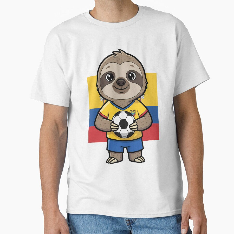 Ecuador Sloth Soccer Fan Football Mascot by k3rstman1