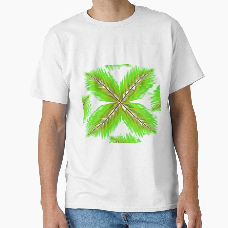 Green coconut leaf pattern by Bigrow