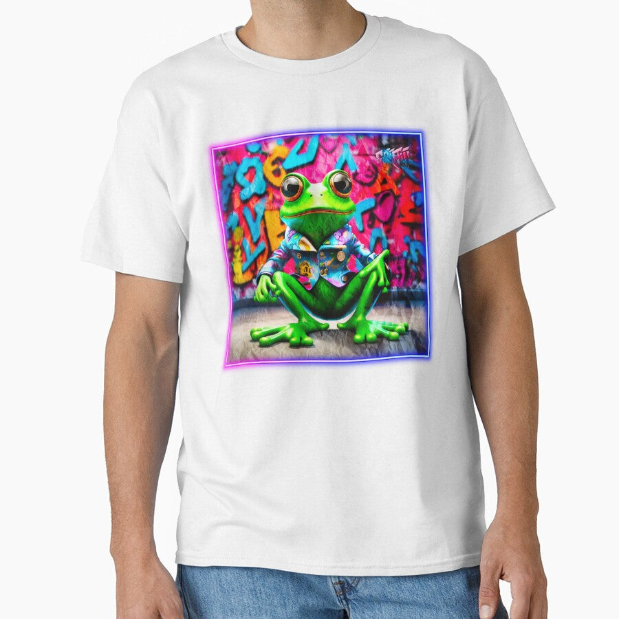 Graffiti style frog by Drone-tees