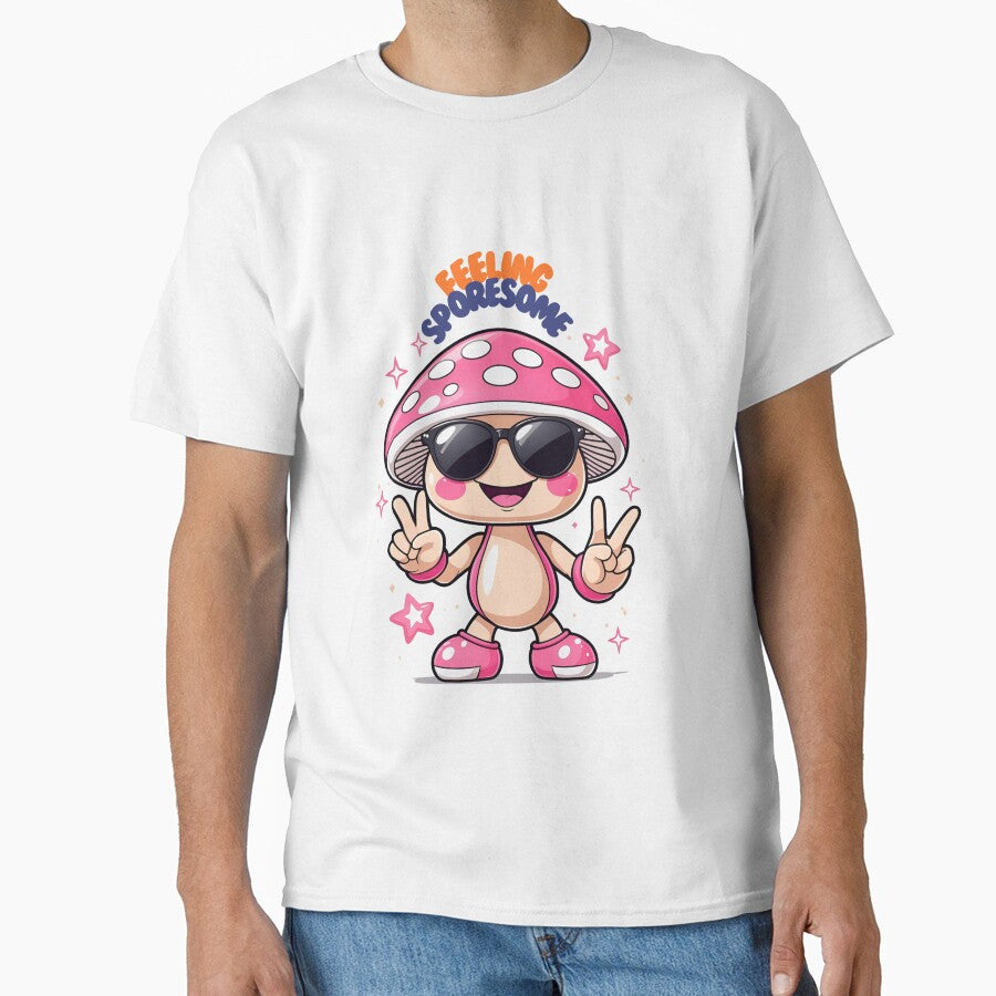 Feeling Sporesome – Cool Mushroom Sticker in Kawaii Style by modishwelt
