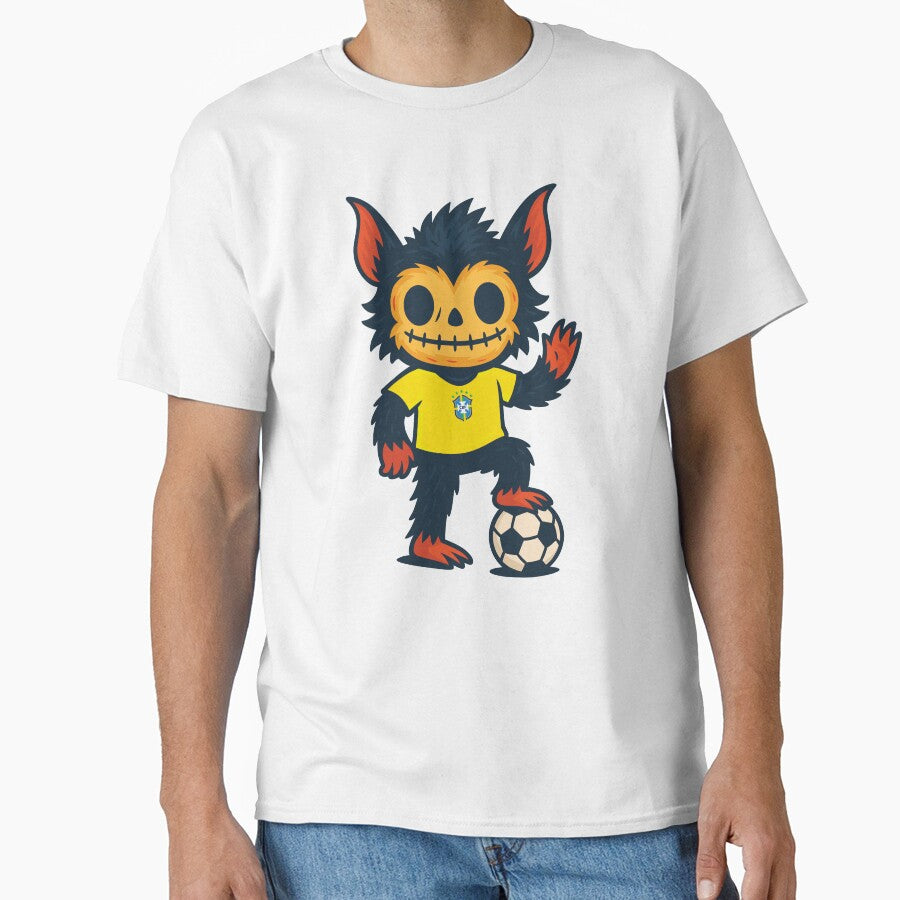Creepy Cute Monster – Brazil Soccer Edition by Weasel Graphix