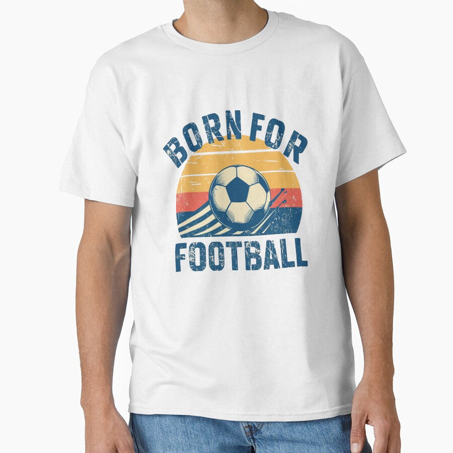 Born For Football Retro Vintage Soccer by PACS0011