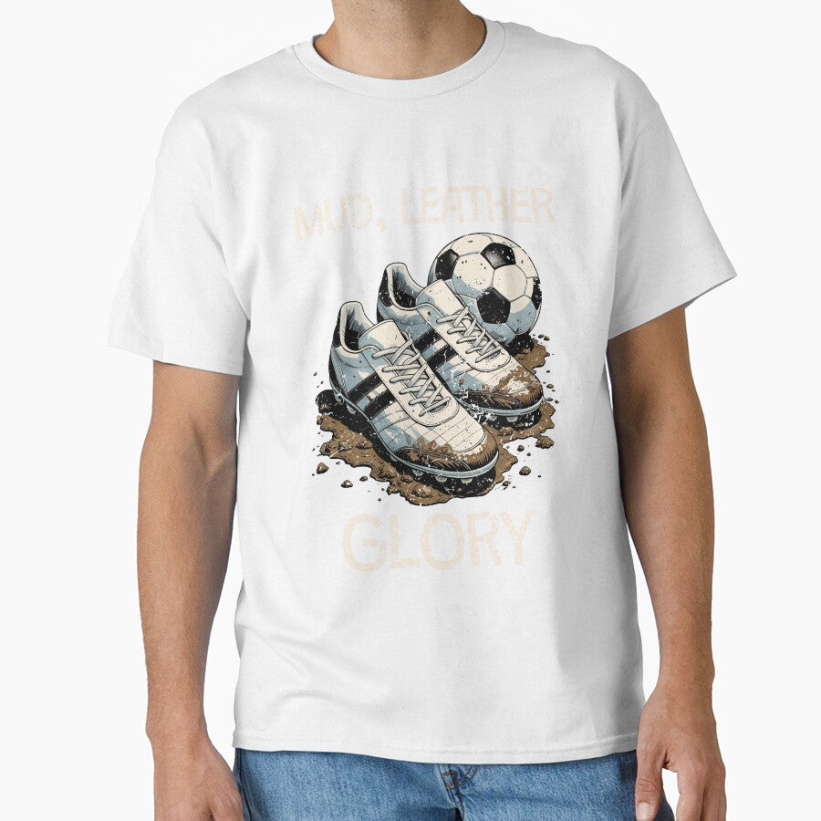 Mud, Leather, Glory – Retro Soccer Cleats & Vintage Football Design by p-frosty-design