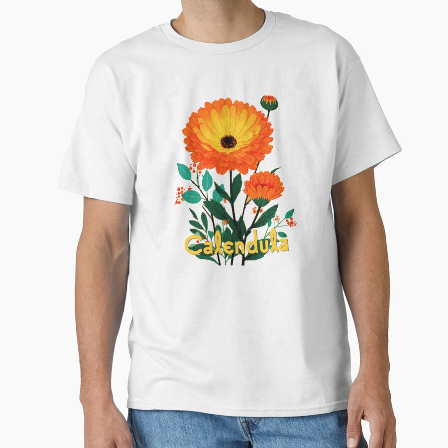 Calendula – Golden Bloom Botanical Art by ForeverPrintsOK