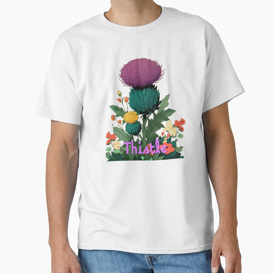 Thistle Bloom: Vibrant Botanical Charm by ForeverPrintsOK