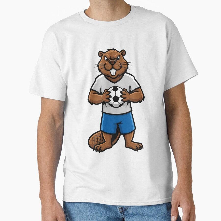 Beaver Soccer Player Mascot Sports by k3rstman1