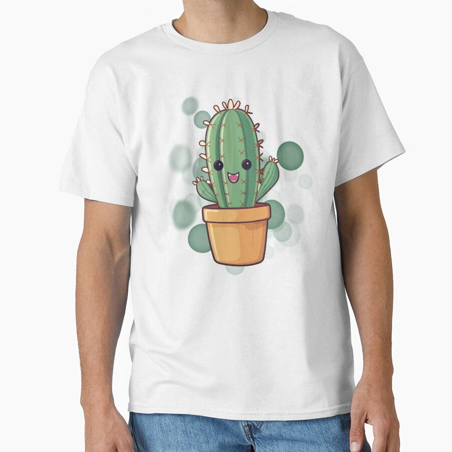 Smiling Potted Cactus – Cute Happy Plant Illustration by iamKRUK