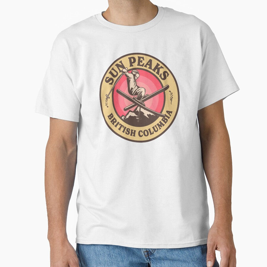 Sun Peaks BC Ski Retro Badge by modeoftravel