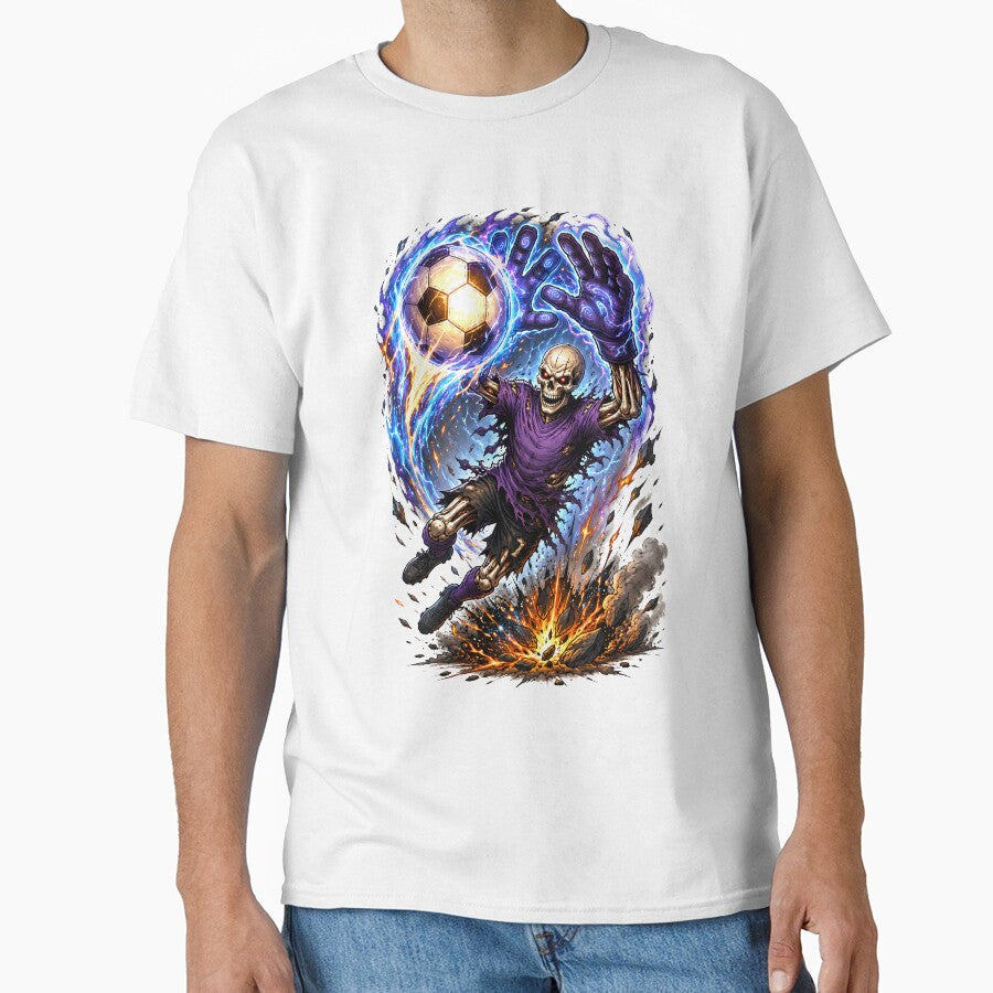 Skullkeeper Goalkeeper – Dark Fantasy Skeleton Soccer Art by M.Store