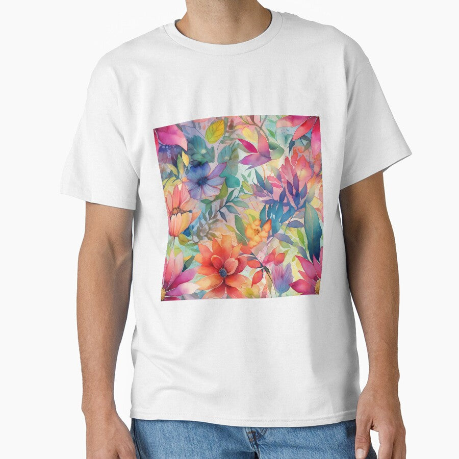 Springtime Floral Blooms 9 : Watercolor Floral Seamless Pattern for DIY Crafts and Home Decor by Shadi Rosenow