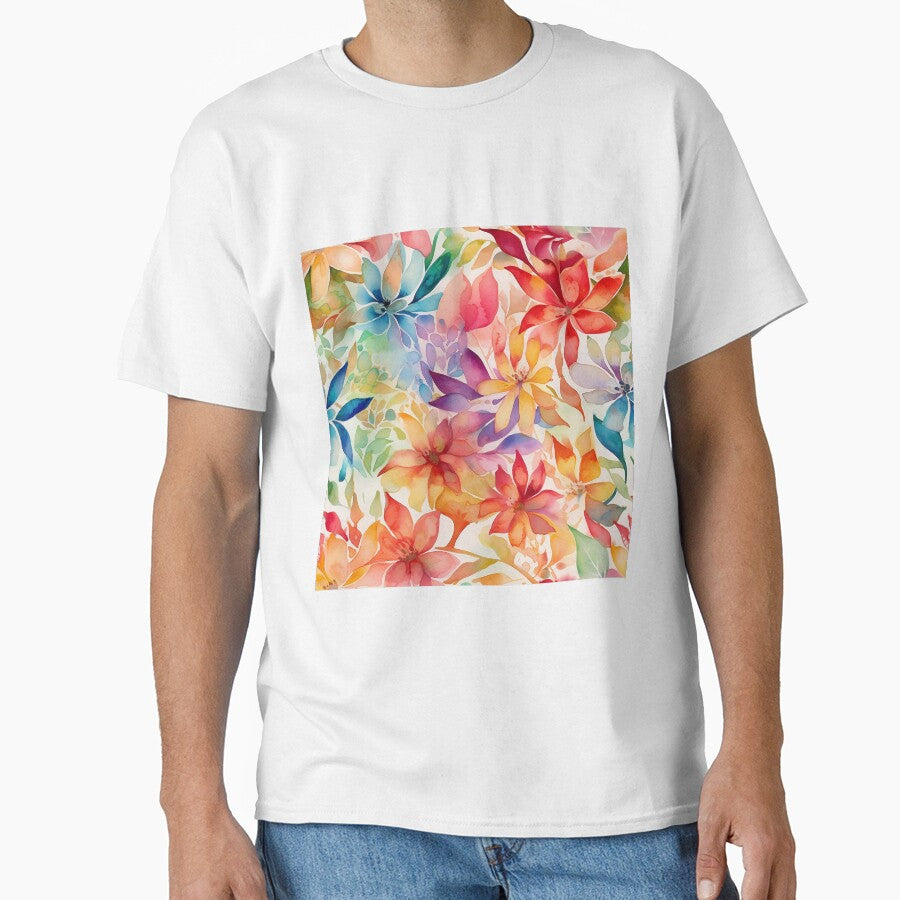 Springtime Floral Blooms 13 : Watercolor Floral Seamless Pattern for DIY Crafts and Home Decor by Shadi Rosenow