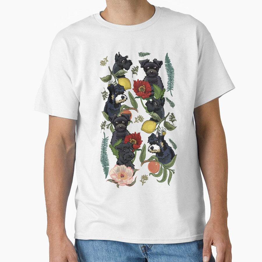 Botanical and Black Schnauzer by Huebucket