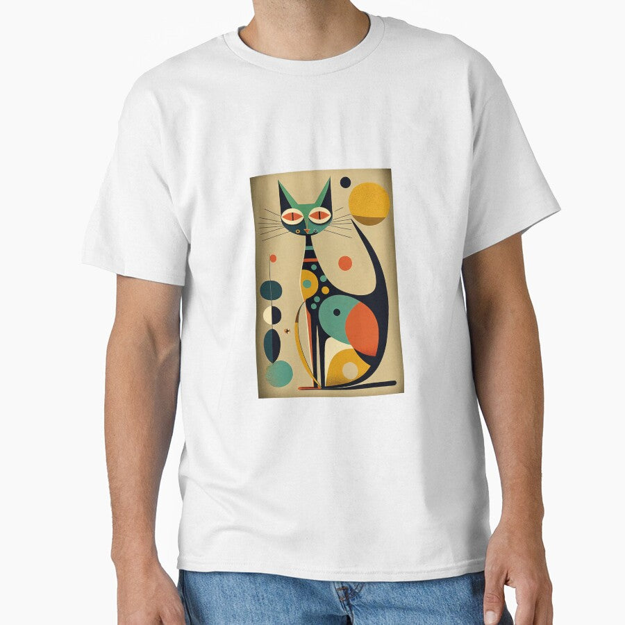Mid Century Cat 18 Abstract Art Print Painting Wall Decor by winterkitty88