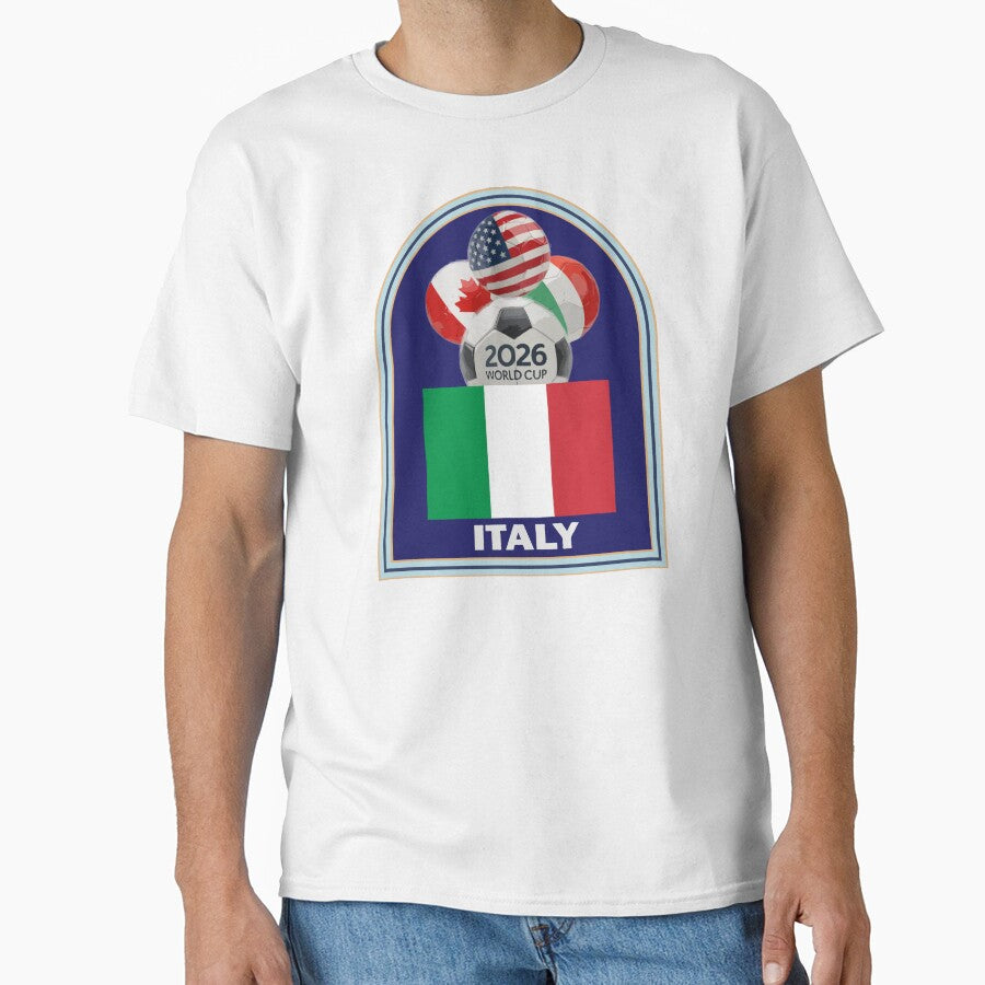 Italy 2026 Soccer T-shirt by benchpod47