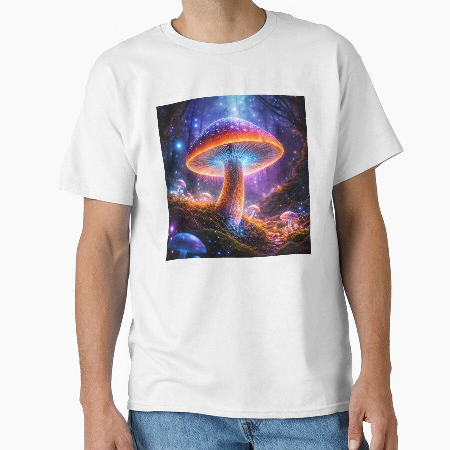 Glowing Psychedelic Mushroom Cosmic Illustration by ImaginingNebulae