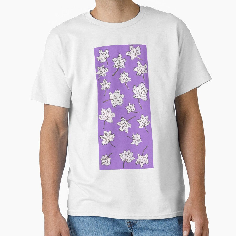 leaves pattern - purple by KarolinaSt