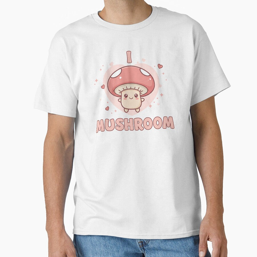Kawaii I Love Mushroom by Itsheartshop