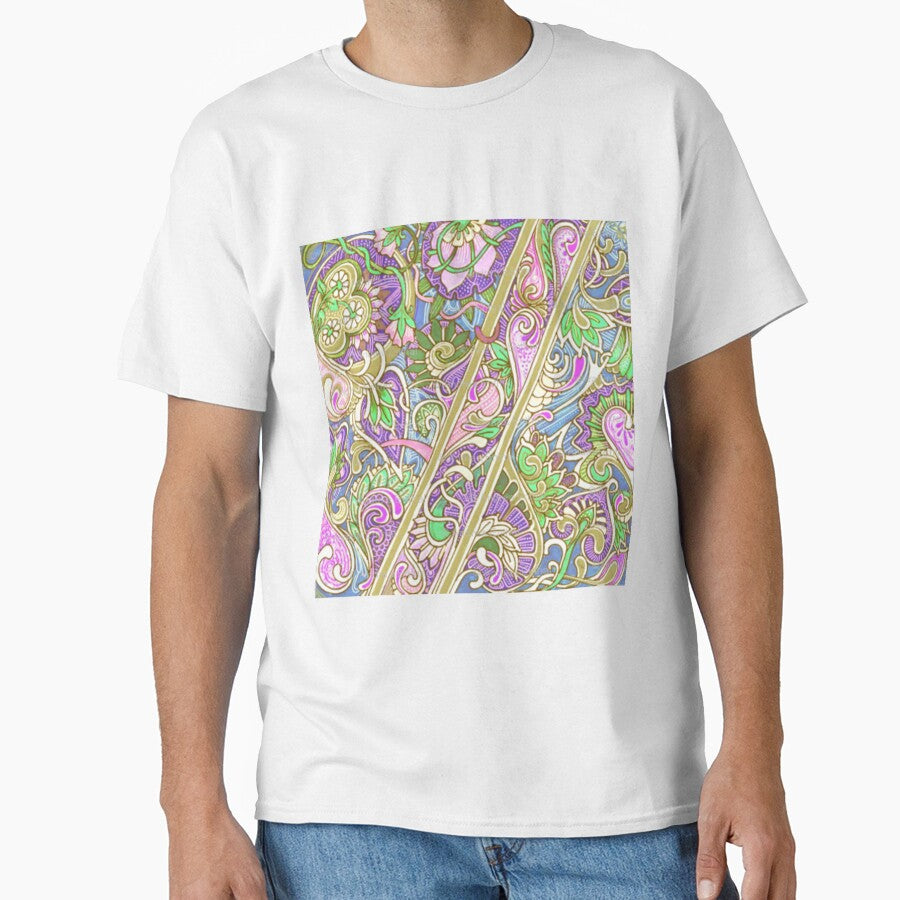 Purple and Green Paisley Designs by cindyfordyce
