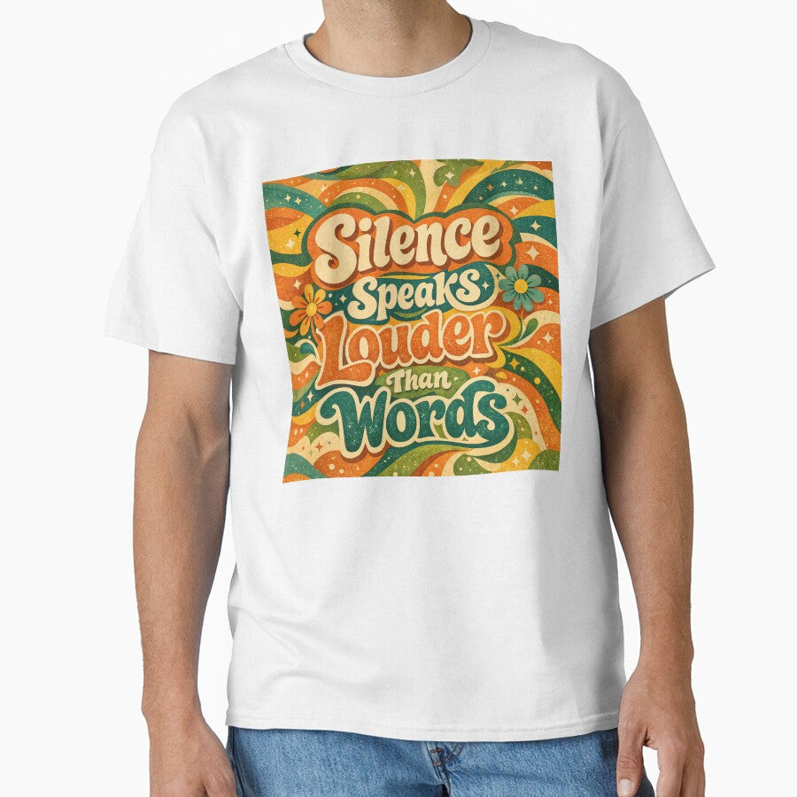 Silence Speaks Louder Than Words Retro Art by ForeverPrintsOK
