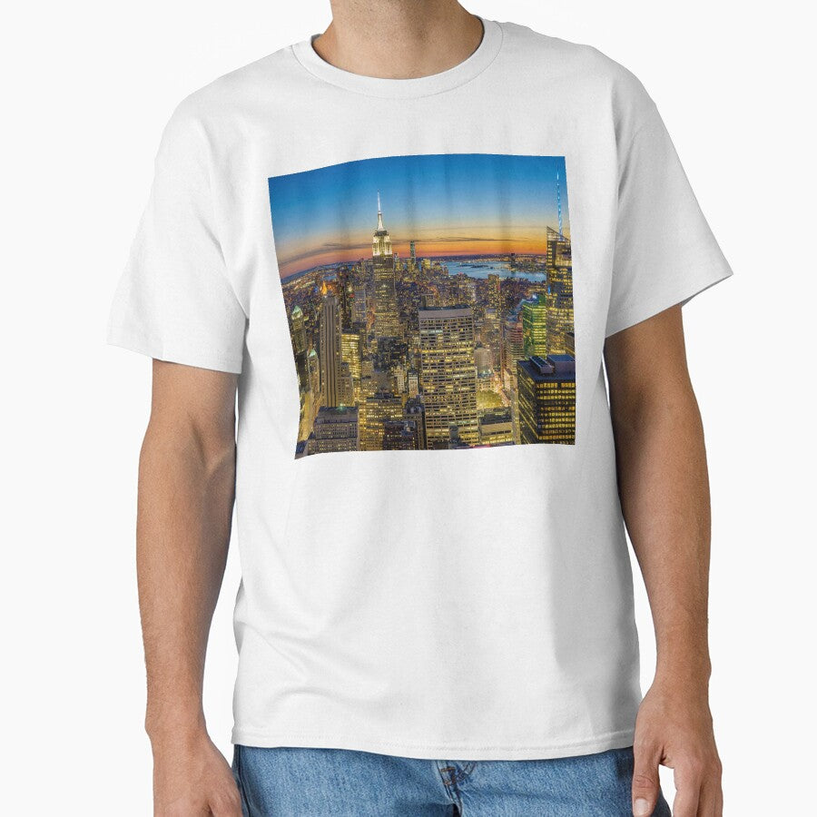 New York City Sunset Skyline by newburyboutique