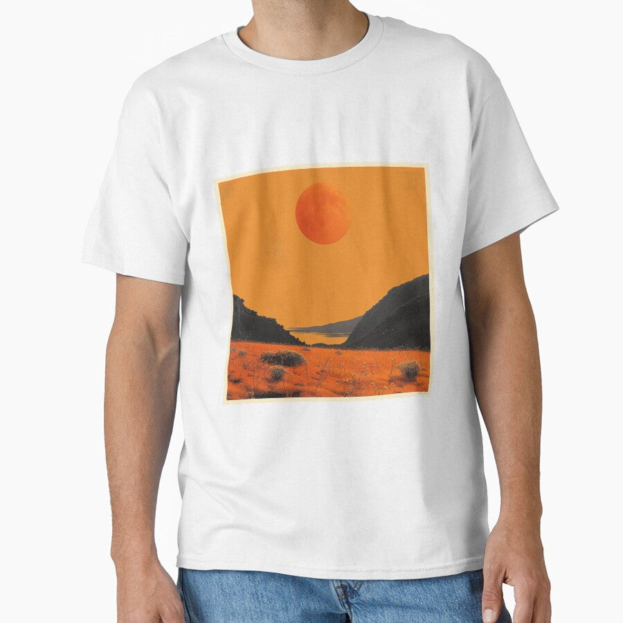 Large sun in a mountain field by Zen Lael