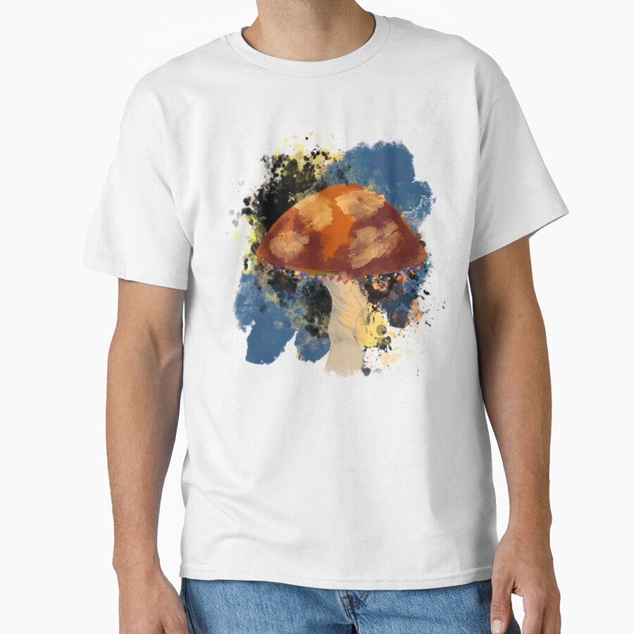 "Psychedelic Watercolor Mushroom - Abstract Amanita Illustration by TheArtOfTreble