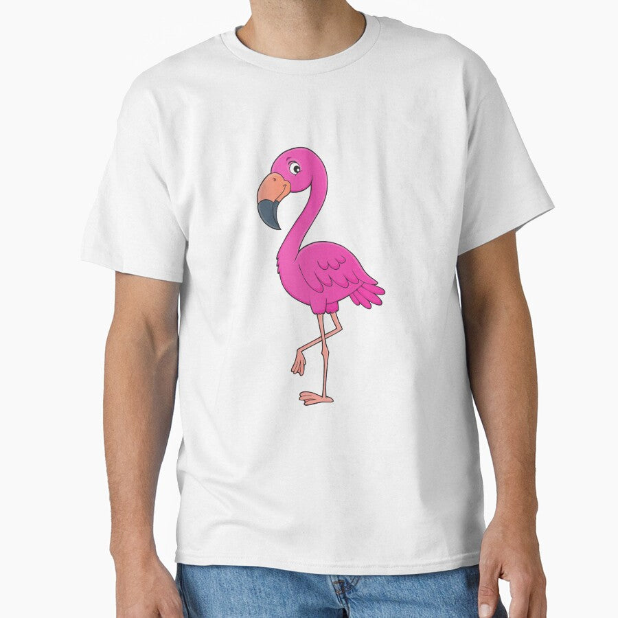 cute cartoon pink flamingo by Beeroclock