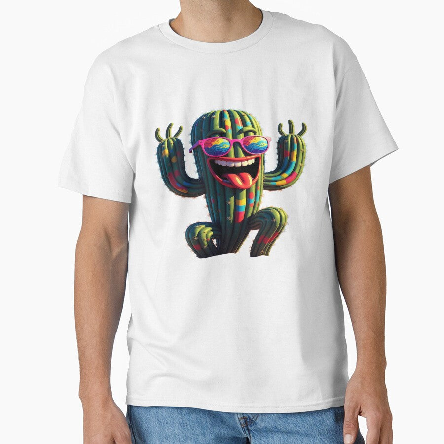 Cool Psychedelic Cactus Coachella Vibes – Funnyzy Festival Desert Graphic T-Shirt & Sticker by Sushikidsntod