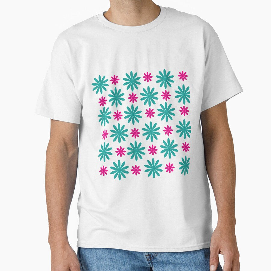 Vintage margaridas verde e rosa by GirlaineSQ