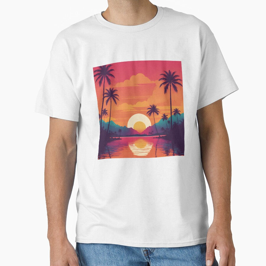 Retro Sunset Palm Trees 80s Vintage Aesthetic - 11 by RELAX STATION