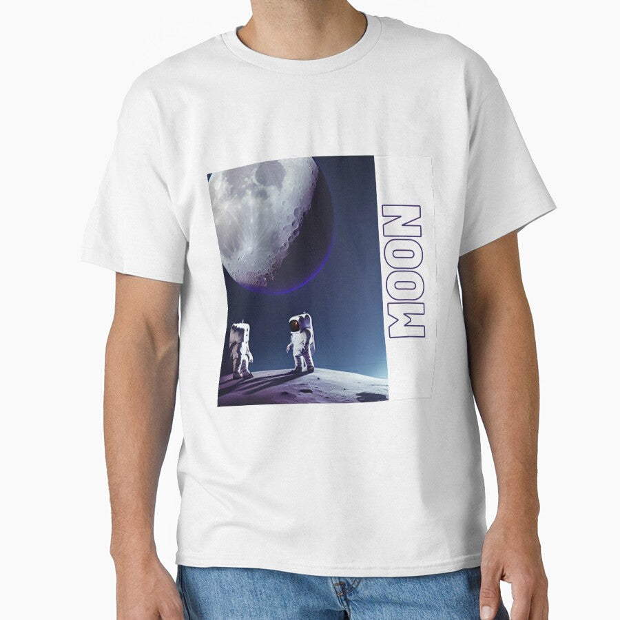 astronaut on the Dark moon 10 by Happy  Planet