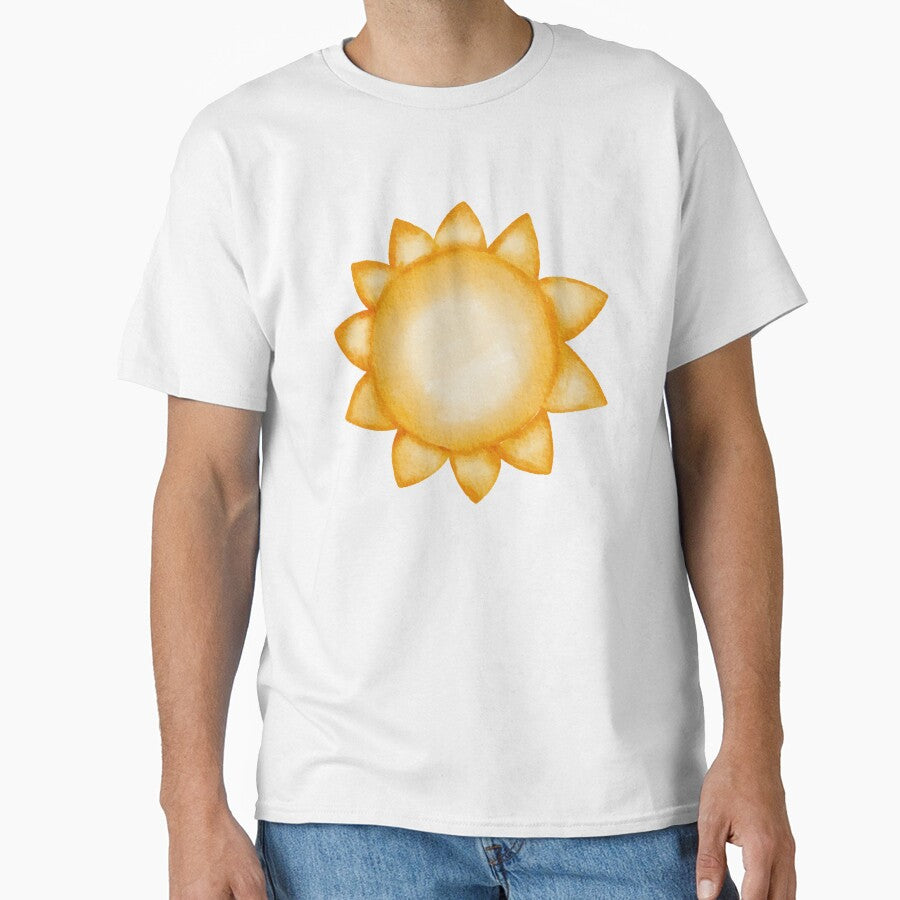 Yellow Shining Watercolor Sun Painting | Happiness Motivation | Bright Happy Day by MiaDelelai