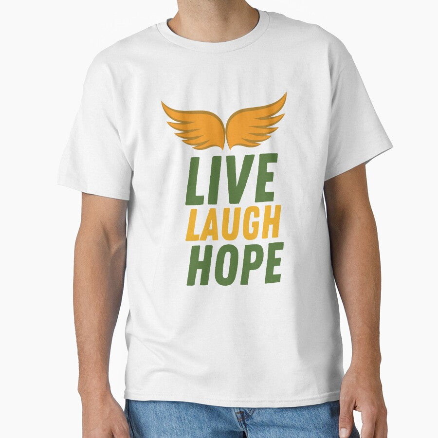 Live Laugh Hope - Short Motivational Quotes | Colorful Stylish Hope Typography by Delandor