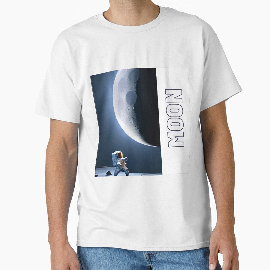 astronaut on the Dark moon 6 by Happy  Planet