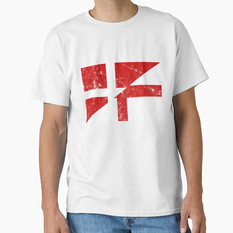 Distressed England Denmark Flag by Carl's Clothing