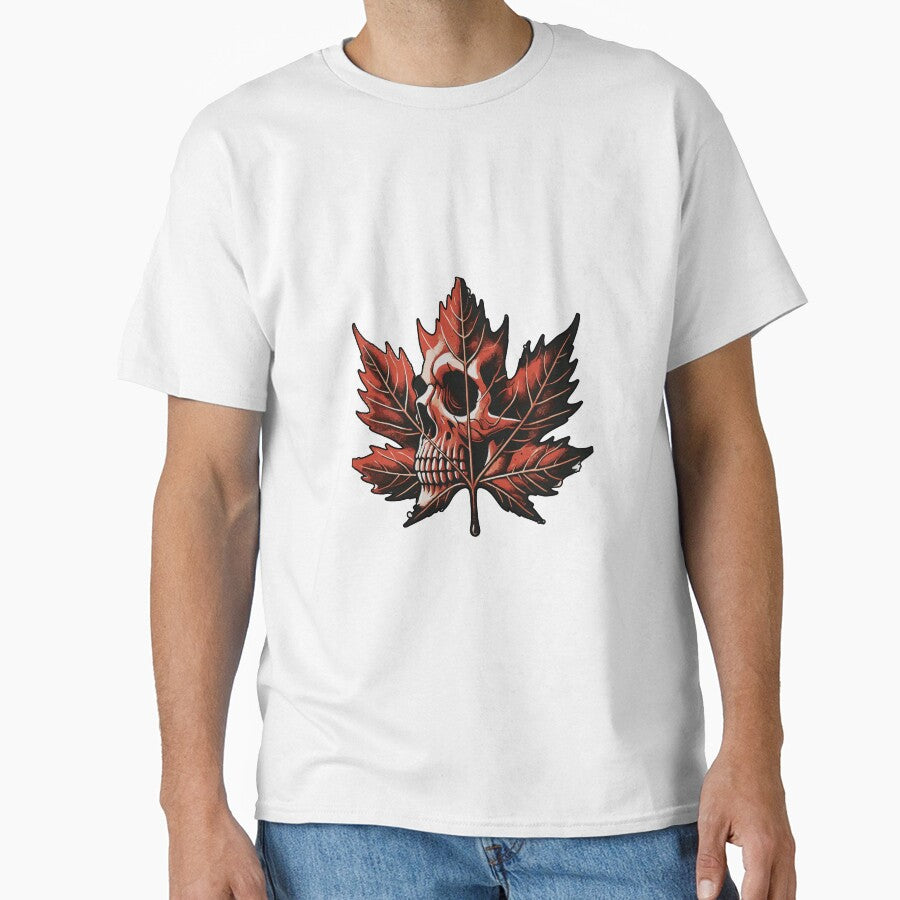 Maple Leaf Skull by MamaCsTees