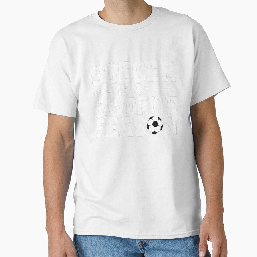 Soccer is my favorite season - Black white typography by Oz64
