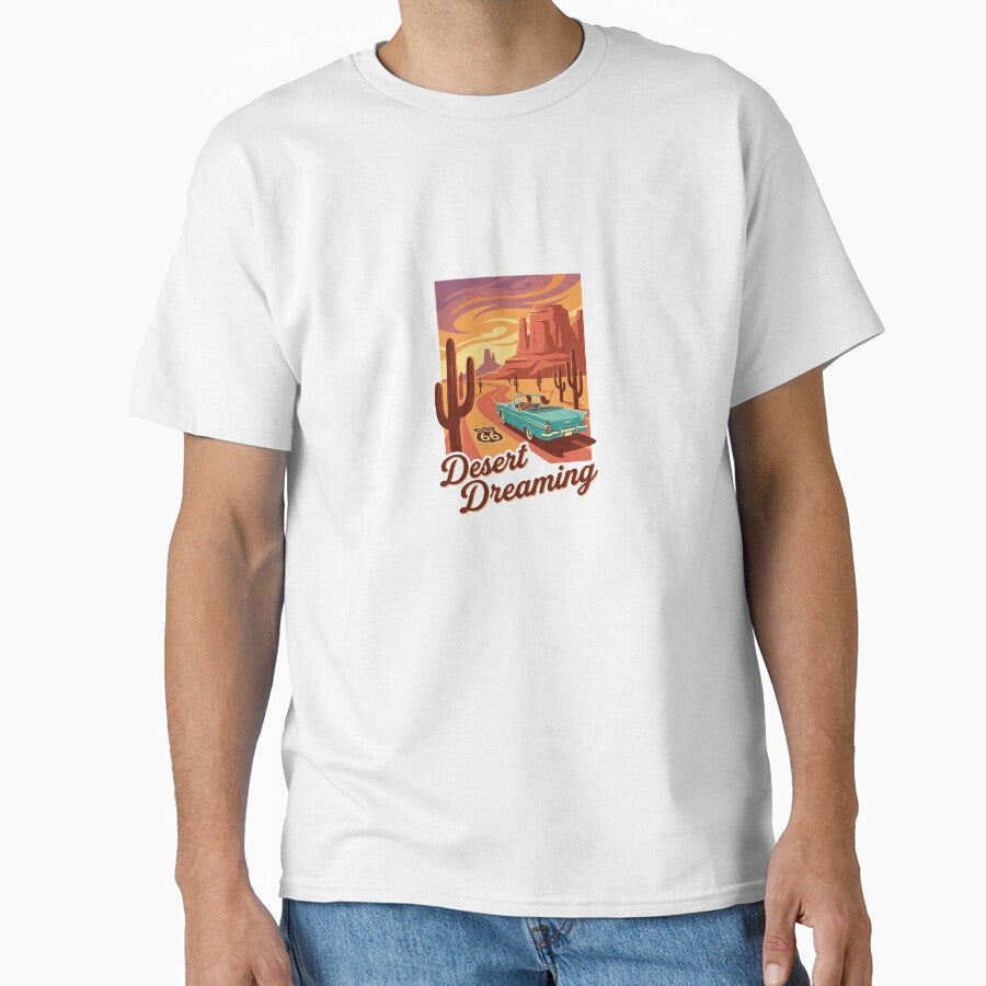 Desert Dreaming Vintage Route 66 Road Trip Retro Travel Poster Southwest Art by Maxbevier
