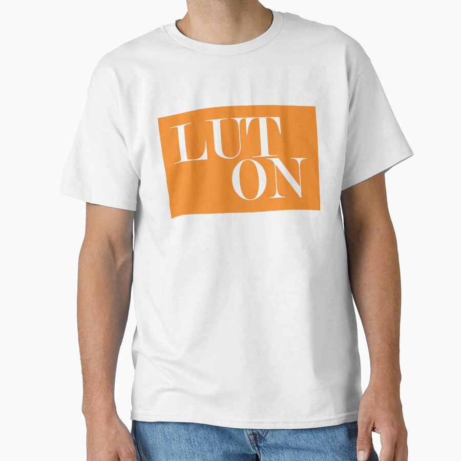 Luton UK Town Typography Minimalist Patriotic Travel Souvenir by kakarikihill