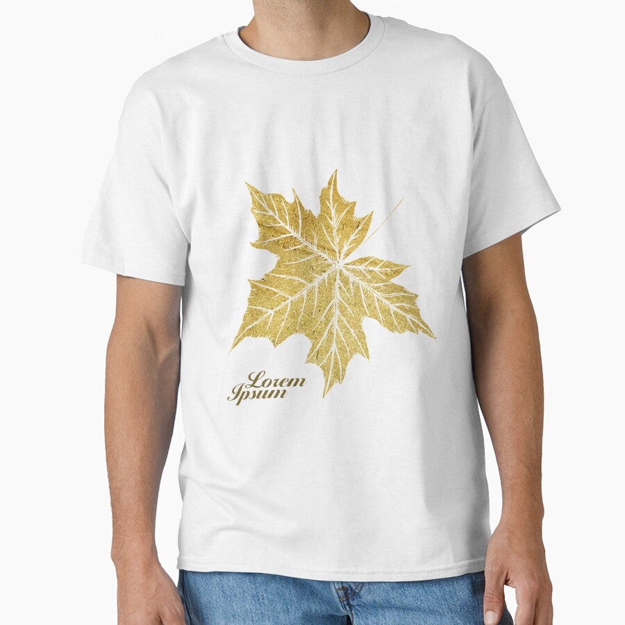 Hand Drawn Autumn Maple Leaf by JTS STORE