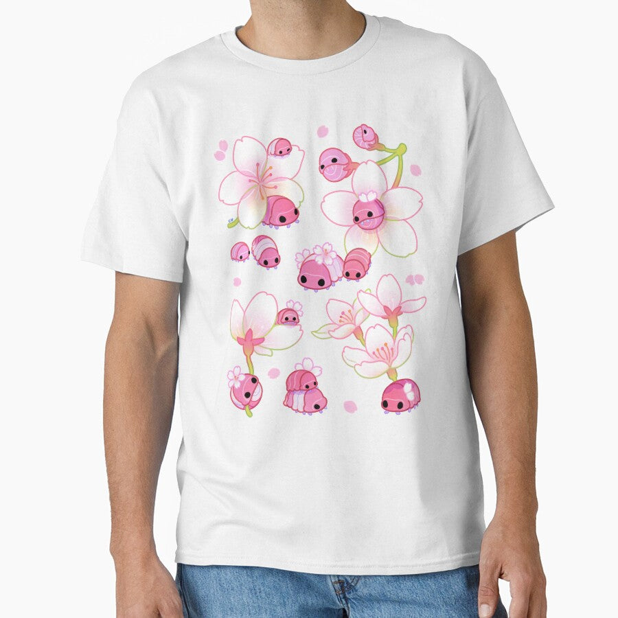 Cherry blossom isopod - pink by pikaole