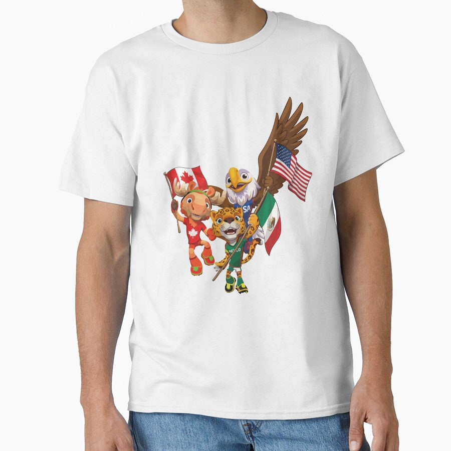 World Cup 2026 Mascots | USA Canada Mexico Cartoon Characters | Soccer Fans Design | Football Tournament Art by biribiridesigns