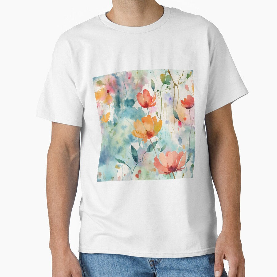 Springtime Floral Blooms 5 : Watercolor Floral Seamless Pattern for DIY Crafts and Home Decor by Shadi Rosenow