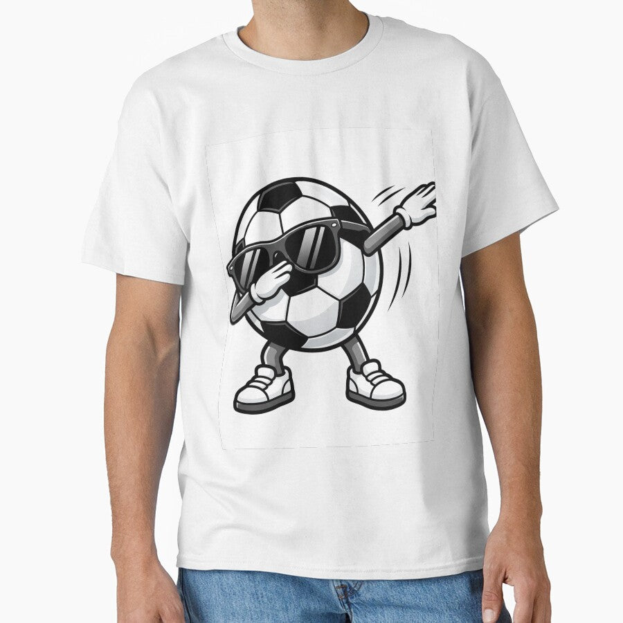 Dabbing Soccer Ball Cartoon Mascot by Mundo Tees