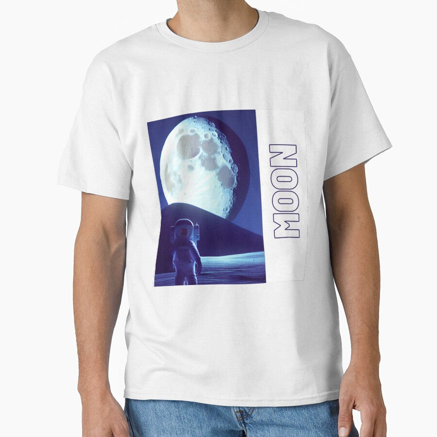 astronaut on the Dark moon 9 by Happy  Planet